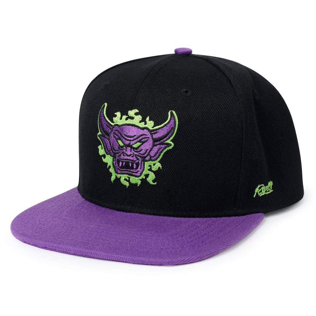 RSVLTS Chernabog TLB Hat (Sloped) in Black — front view