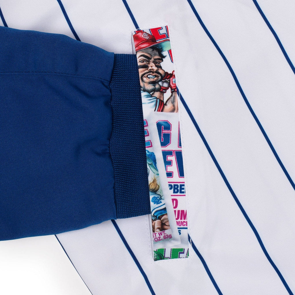 RSVLTS Vintage Pouches Reversible Bomber Jacket in White — detail 7