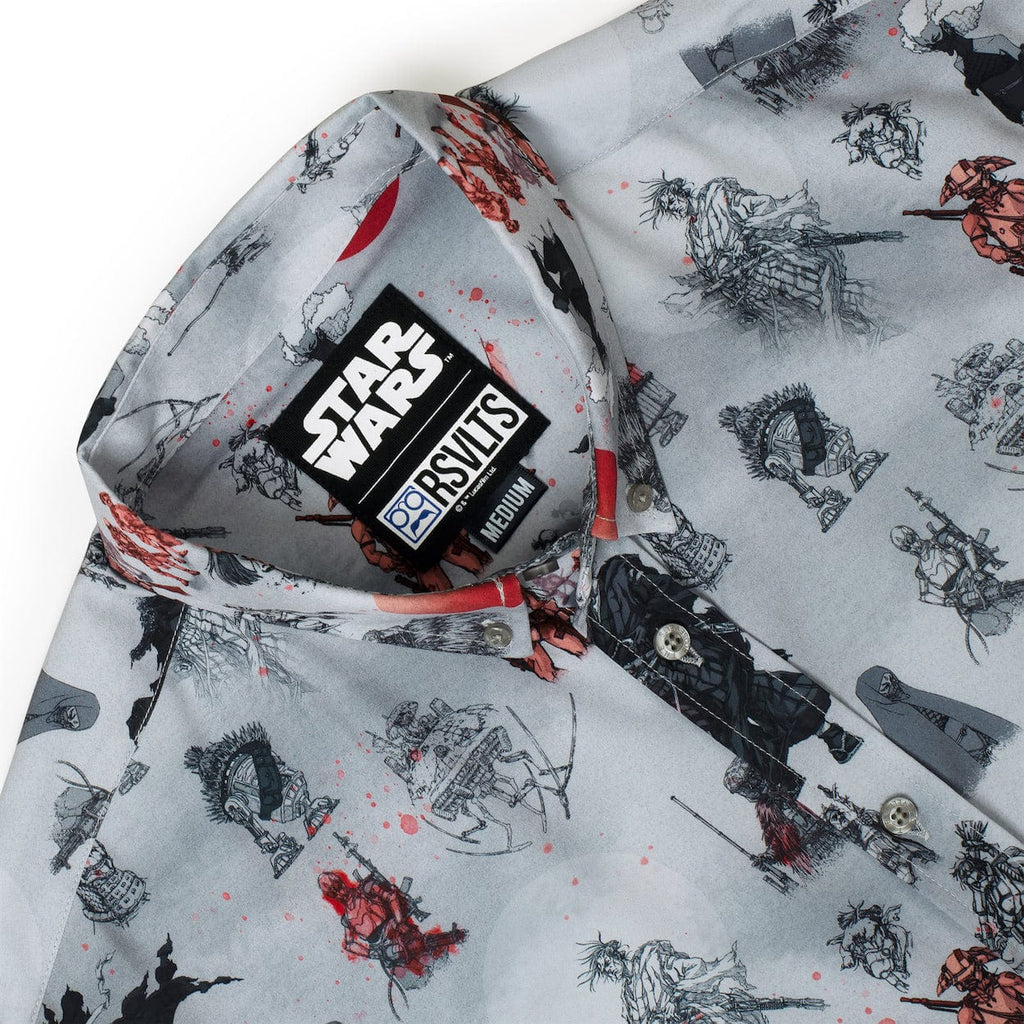 RSVLTS The Duel KUNUFLEX Short Sleeve Shirt in Gray — detail 5