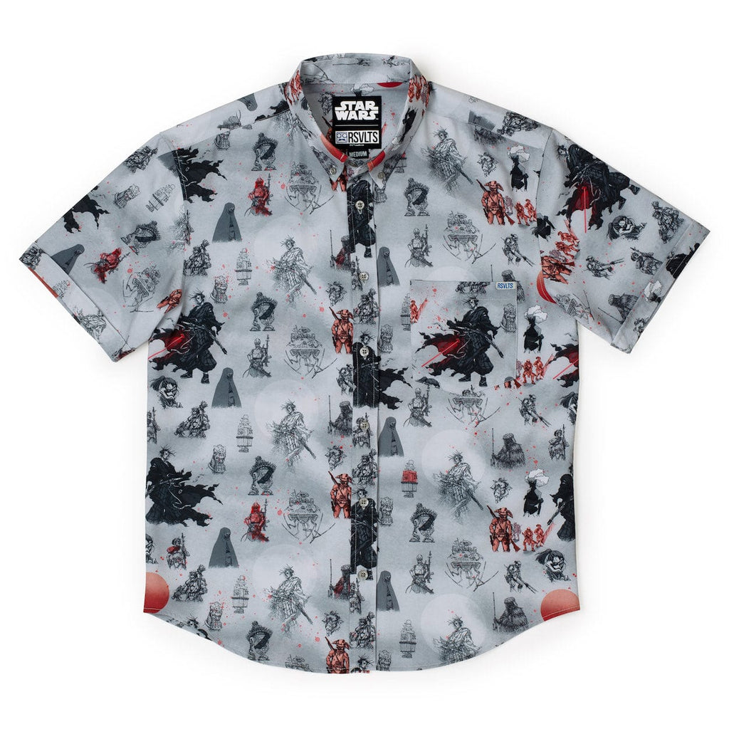RSVLTS The Duel KUNUFLEX Short Sleeve Shirt in Gray — detail 3