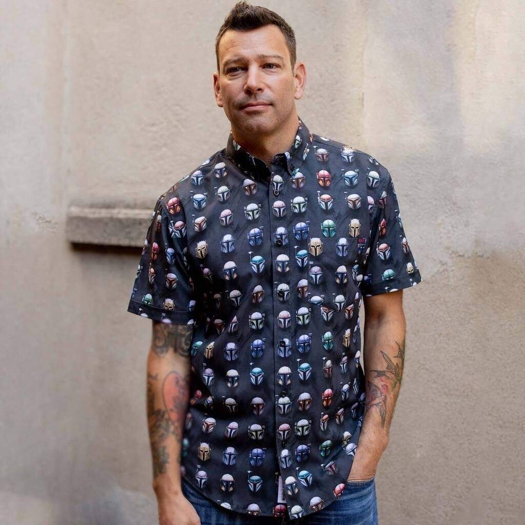 RSVLTS This Is The Way KUNUFLEX Short Sleeve Shirt in Black — detail 6