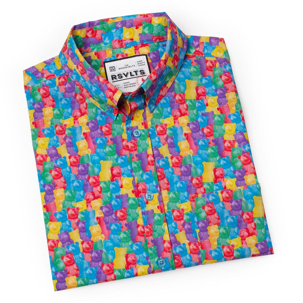 RSVLTS Gummy Bears KUNUFLEX Short Sleeve Shirt in Multicolor — detail 6