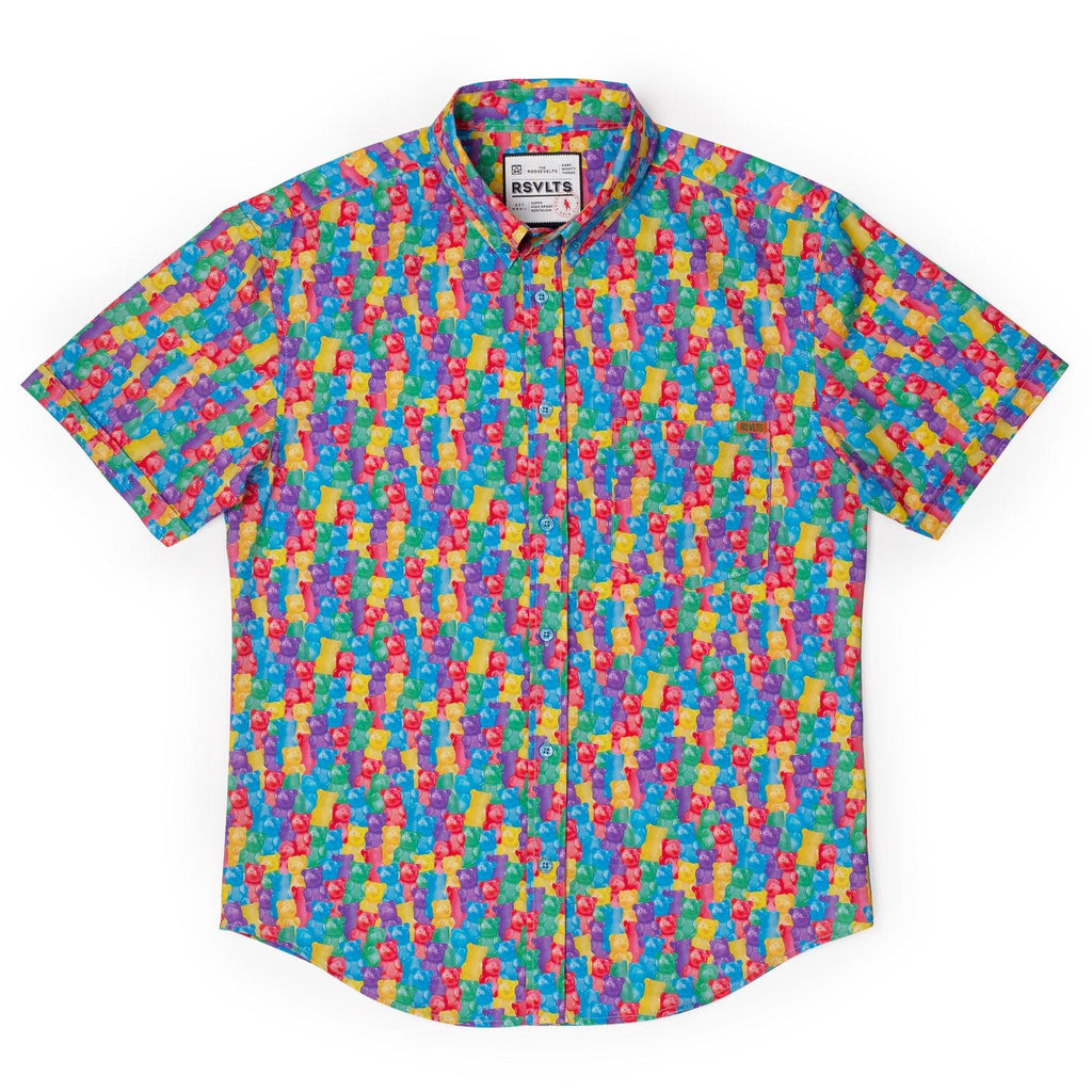RSVLTS Gummy Bears KUNUFLEX Short Sleeve Shirt in Multicolor — detail 3