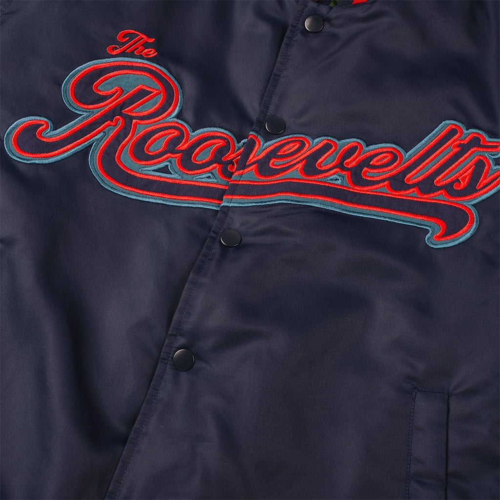 RSVLTS Roosevelts Ball Club Coach Jacket in Blue — detail 7