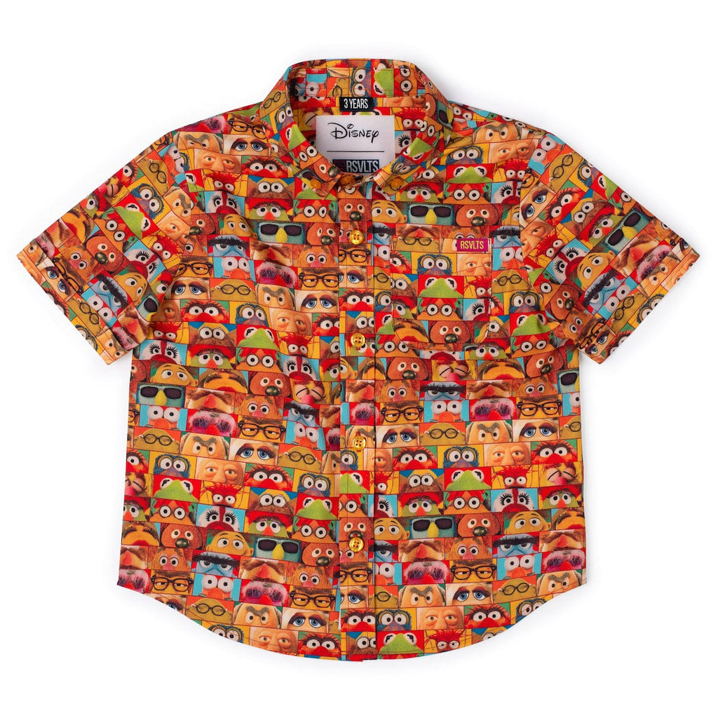 RSVLTS Muppet Vision Preschool KUNUFLEX Short Sleeve Shirt in Multicolor — front view