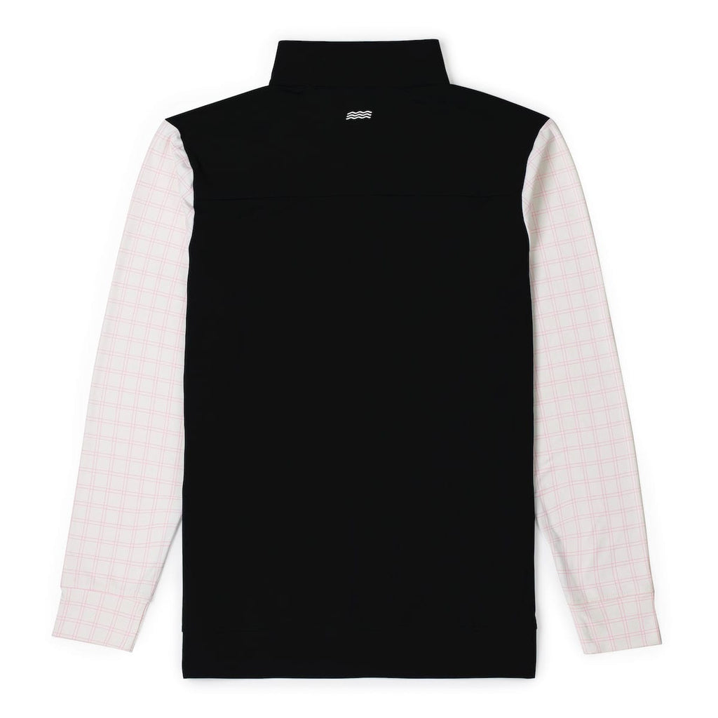 RSVLTS Finance Bro Black (Crest) Quarter Zip in Black — detail 3