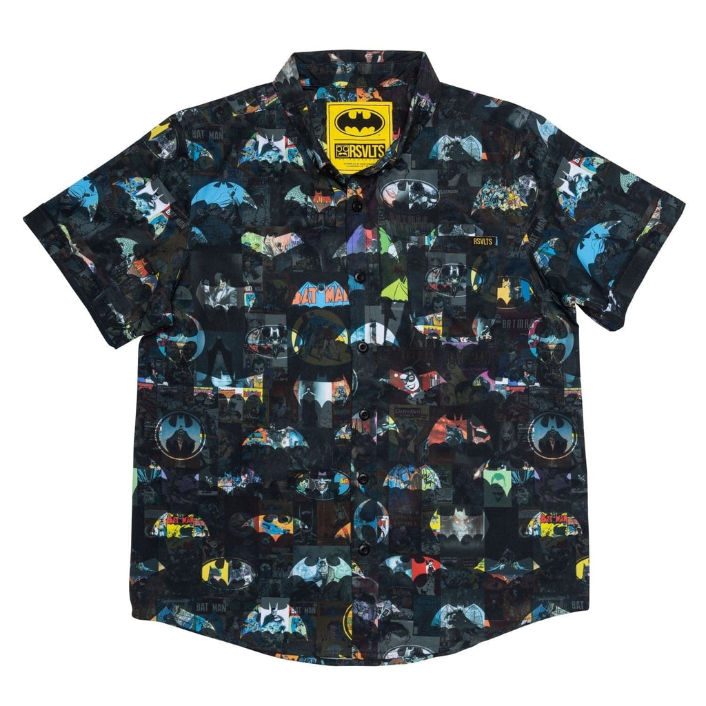 RSVLTS Age of the Bat Youth KUNUFLEX Short Sleeve Shirt in Black — front view