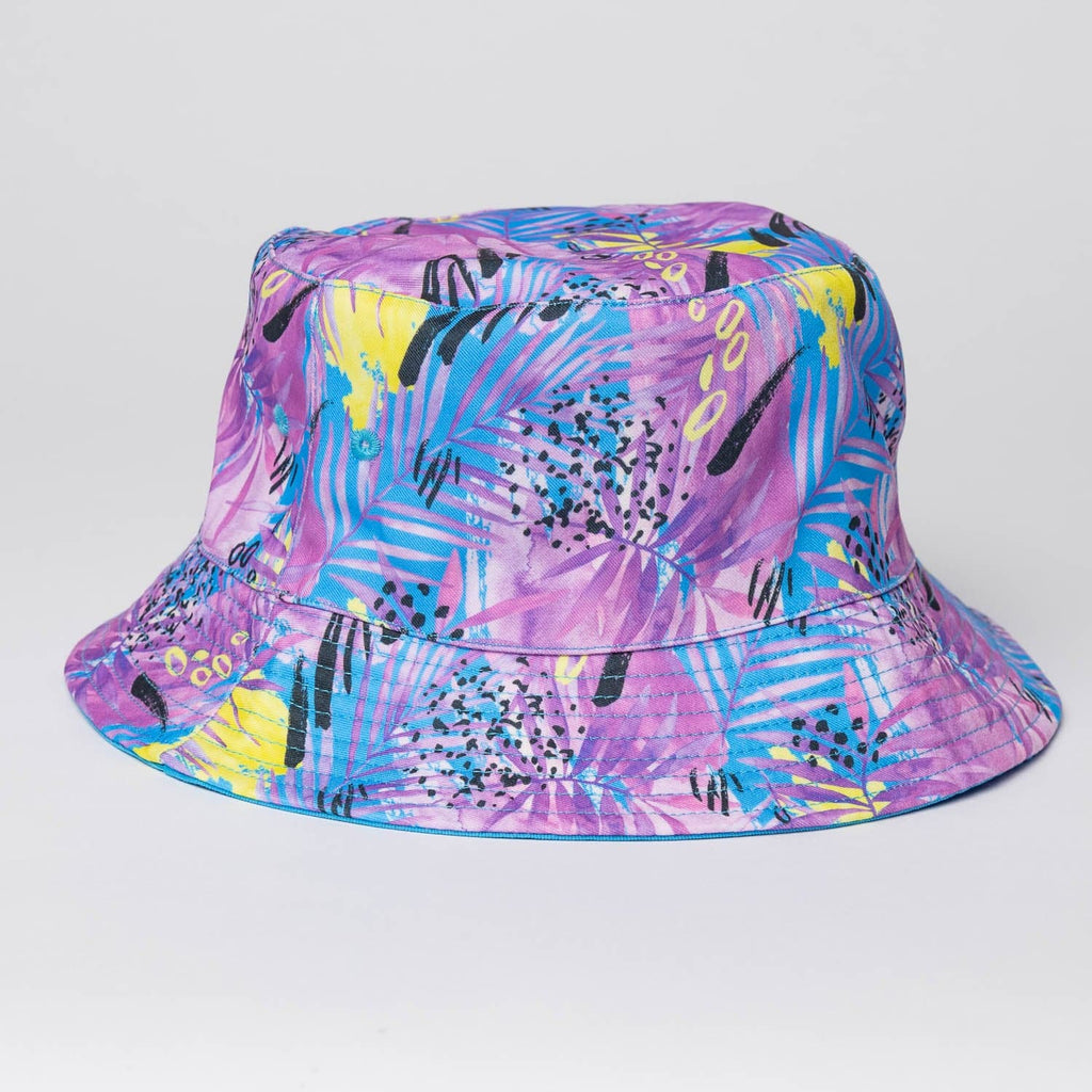 RSVLTS Plum Lake Bucket Hat in Purple — front view