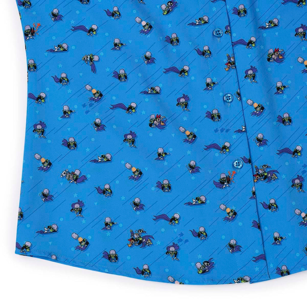 RSVLTS I AM MOJO JOJO Women's KUNUFLEX Short Sleeve Shirt in Blue — detail 12