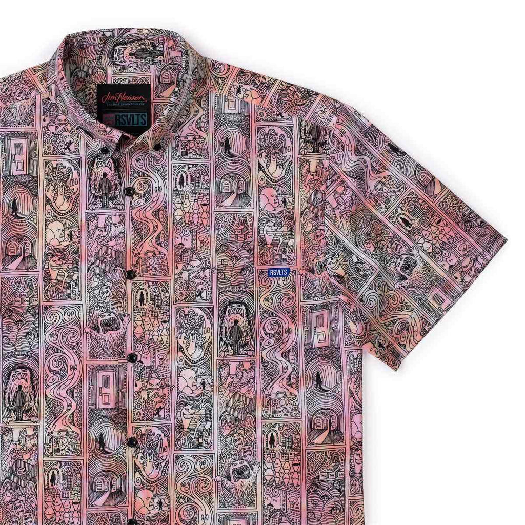 RSVLTS By Henson's Hand KUNUFLEX Short Sleeve Shirt in Multicolor — detail 7