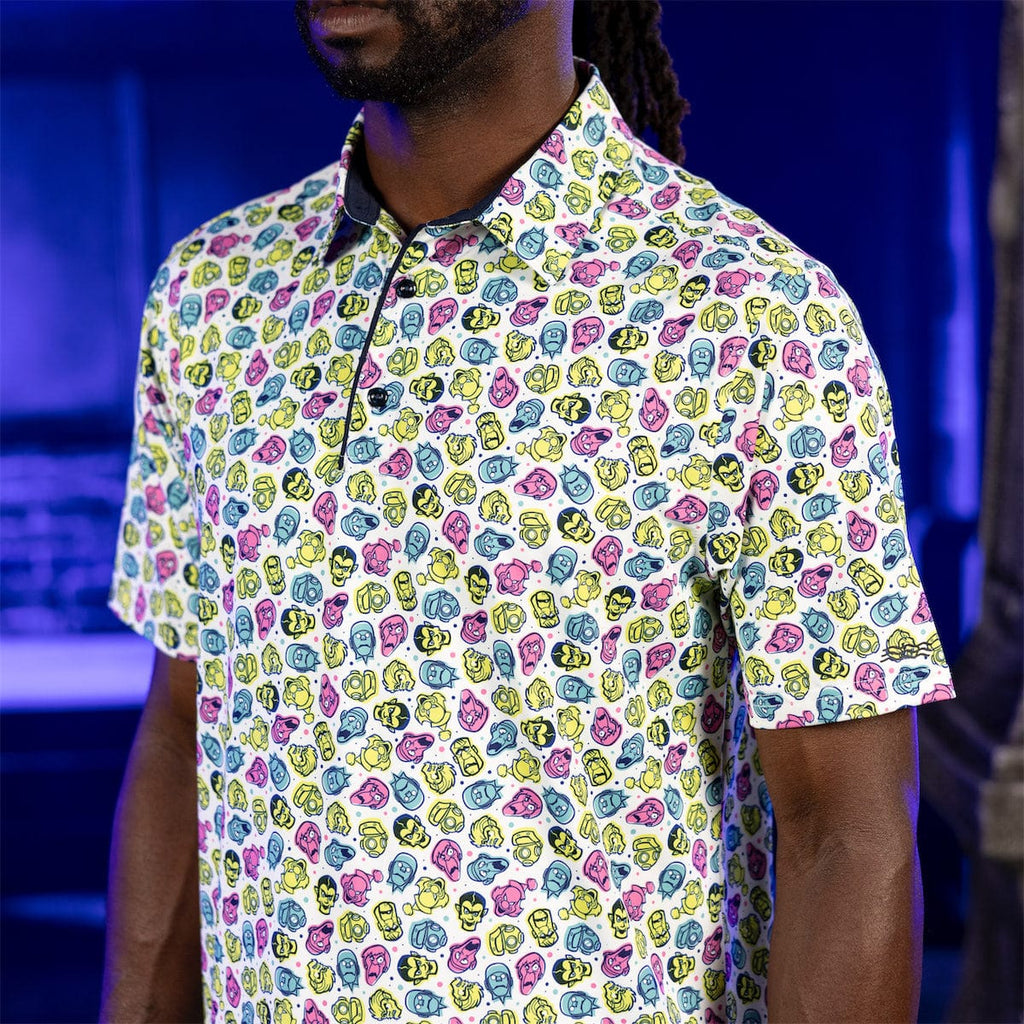 RSVLTS Phantom Faces All-Day Polo in Multicolor — detail 7