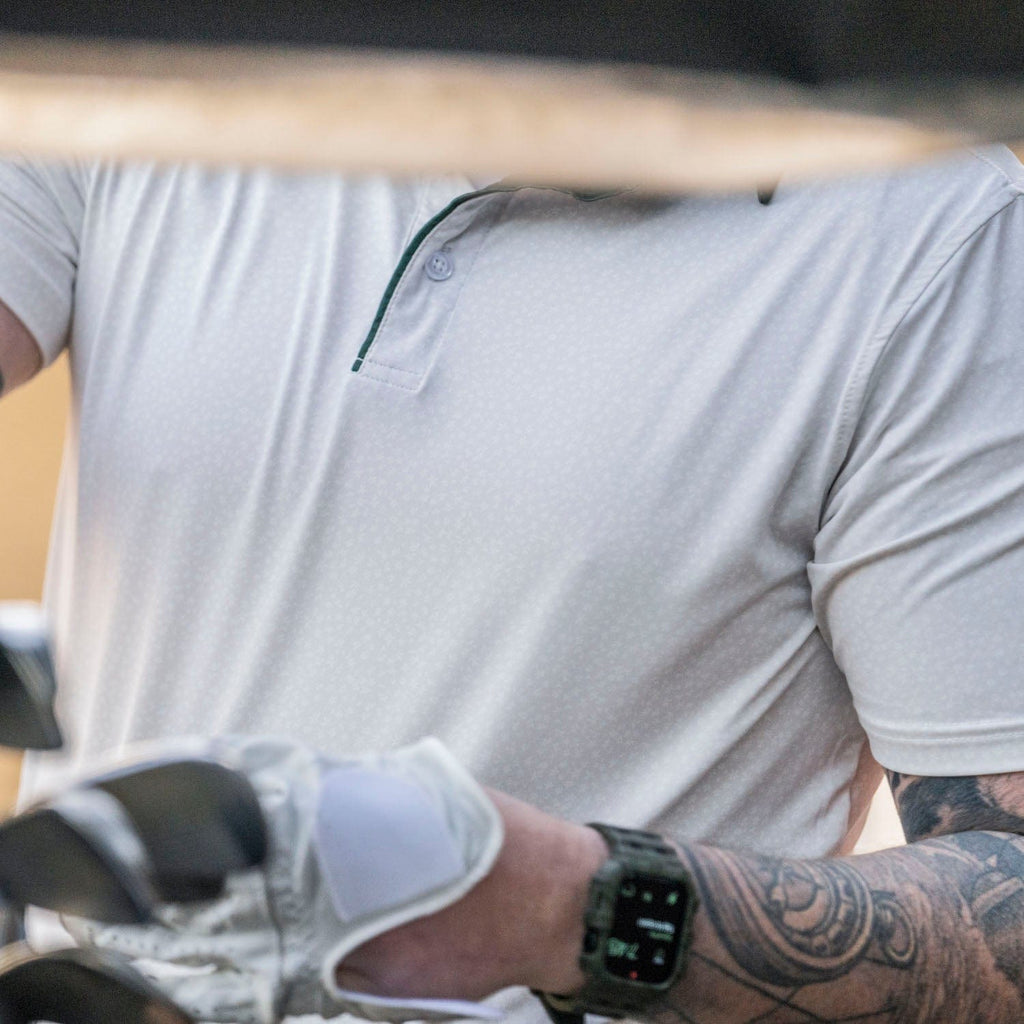 RSVLTS Tiny Florals All-Day Polo in White — detail 4