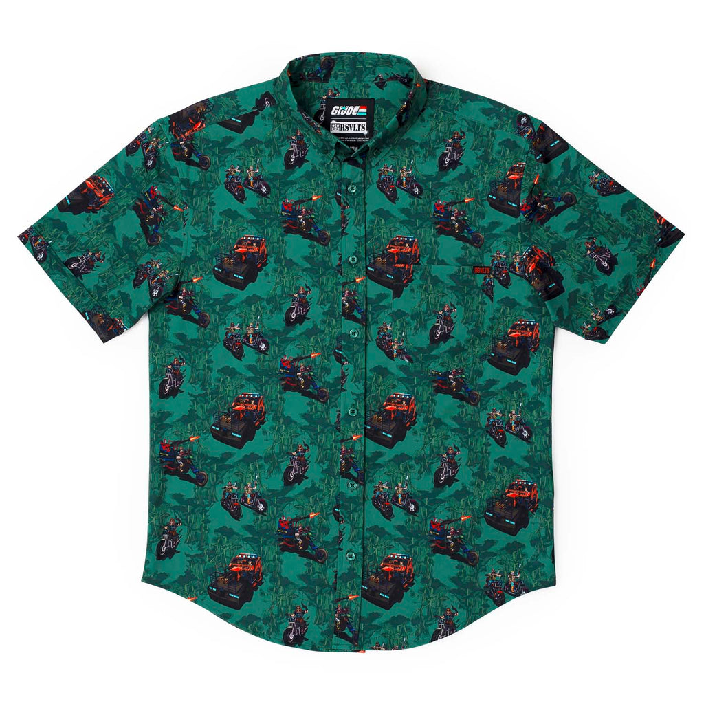 RSVLTS It’s a Dreadnok Life KUNUFLEX Short Sleeve Shirt in Green — detail 7
