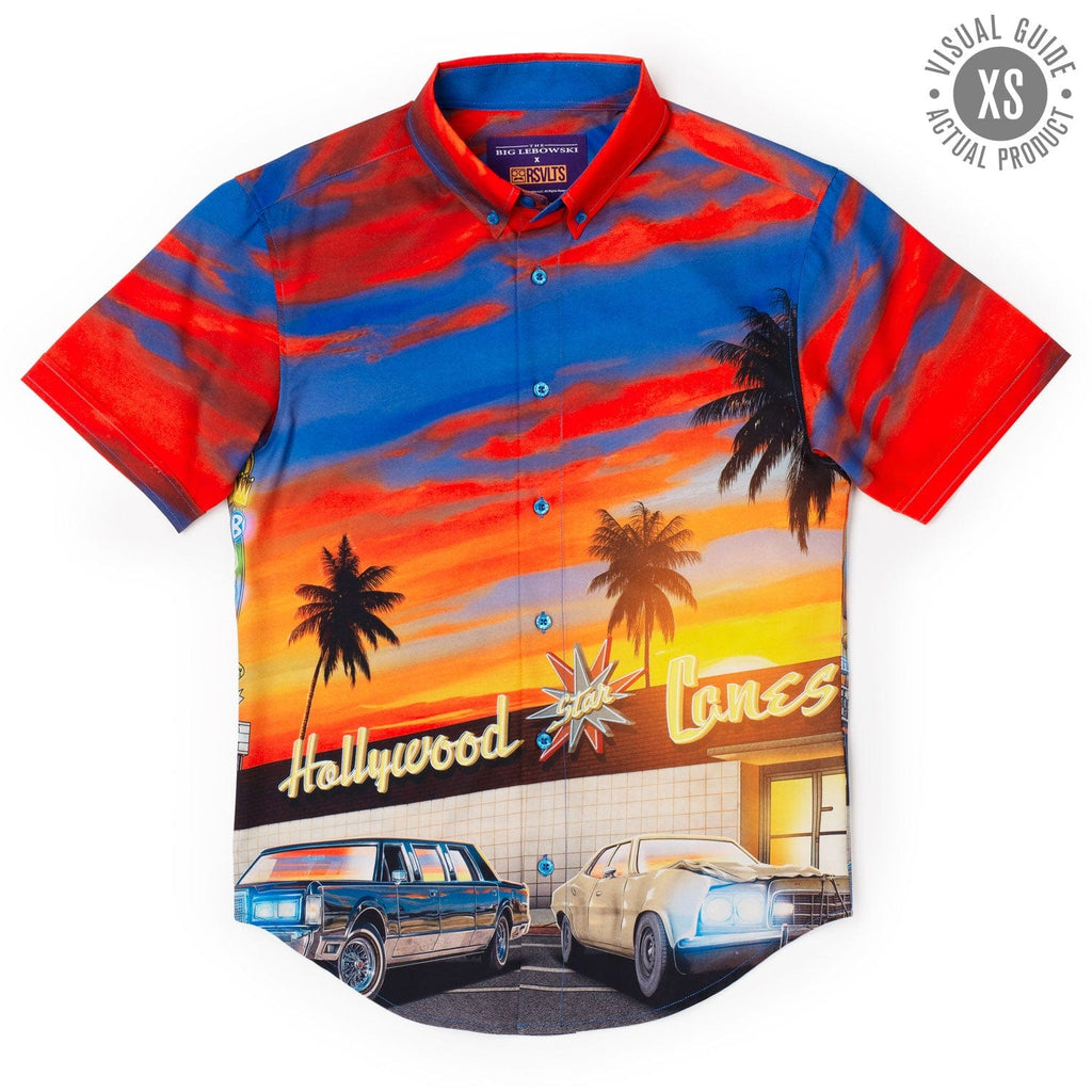 RSVLTS Strikes and Gutters KUNUFLEX Short Sleeve Shirt in Multicolor — detail 8