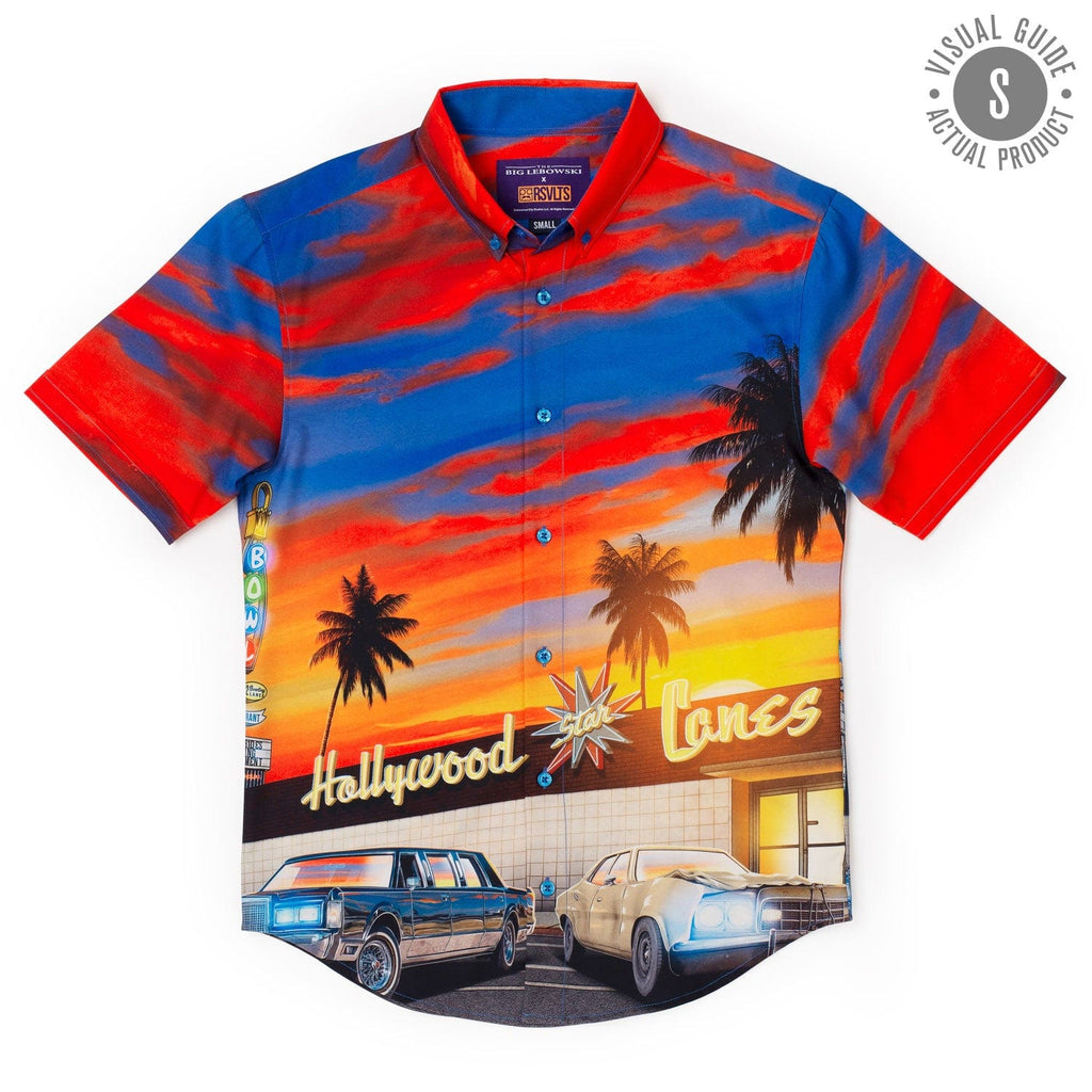 RSVLTS Strikes and Gutters KUNUFLEX Short Sleeve Shirt in Multicolor — detail 9