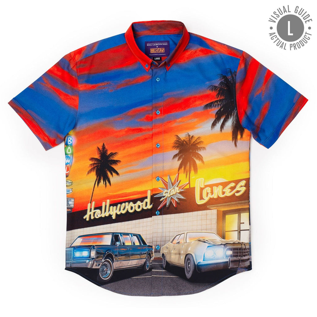 RSVLTS Strikes and Gutters KUNUFLEX Short Sleeve Shirt in Multicolor — detail 11