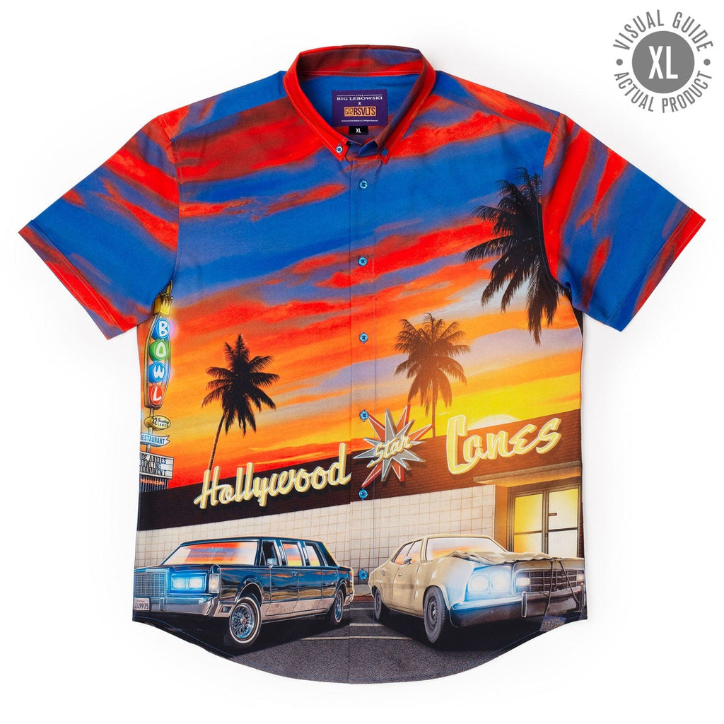 RSVLTS Strikes and Gutters KUNUFLEX Short Sleeve Shirt in Multicolor — detail 12