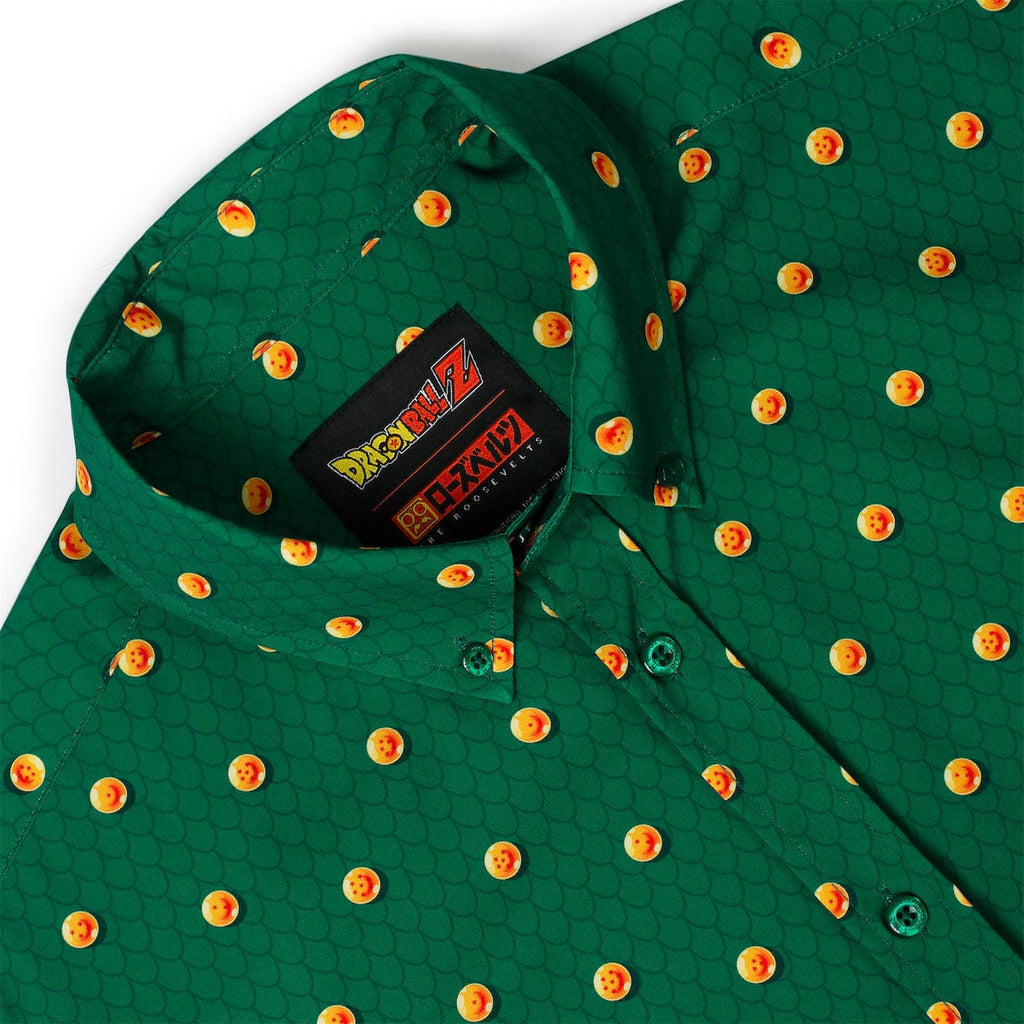 RSVLTS Dragon Balls KUNUFLEX Short Sleeve Shirt in Green — detail 8