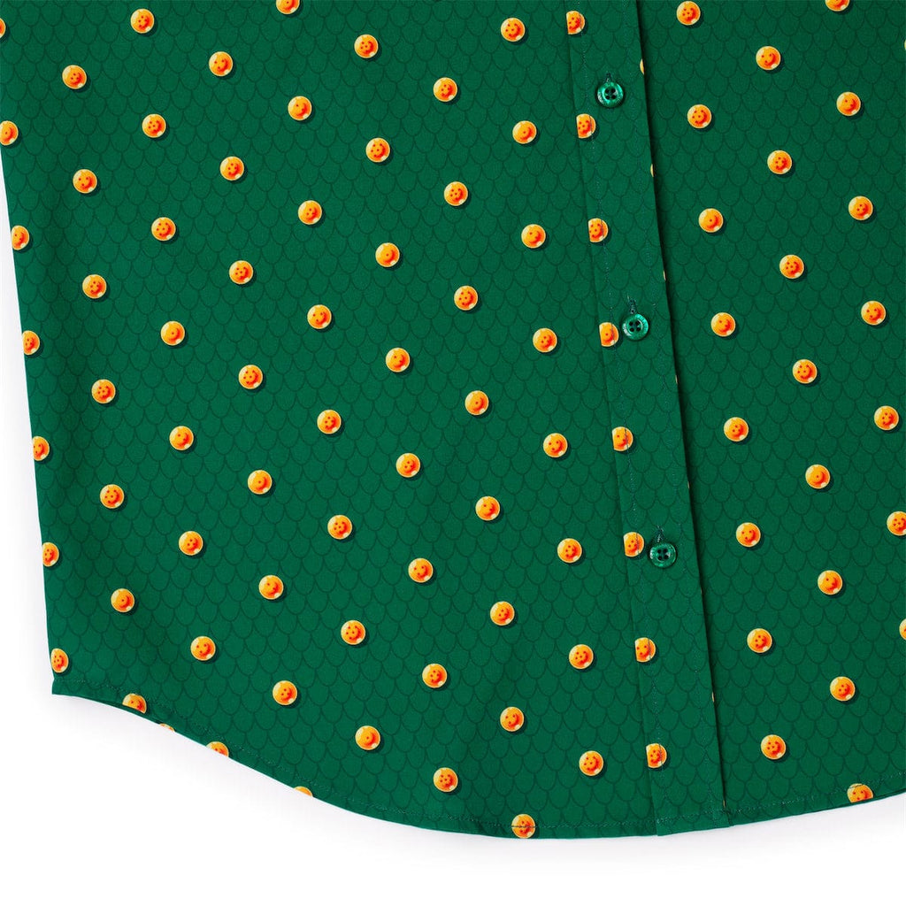 RSVLTS Dragon Balls KUNUFLEX Short Sleeve Shirt in Green — detail 9