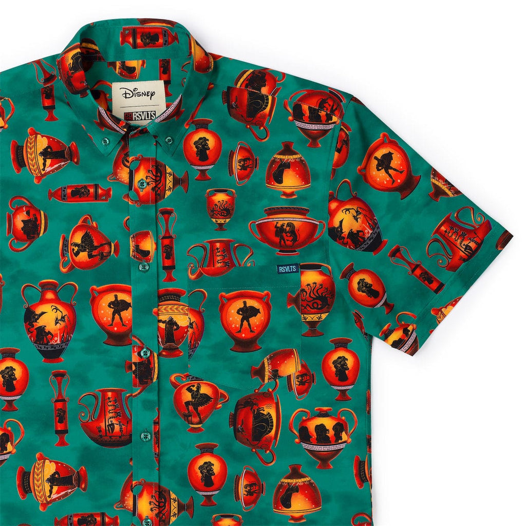RSVLTS Vases of Valor KUNUFLEX Short Sleeve Shirt in Green — detail 4