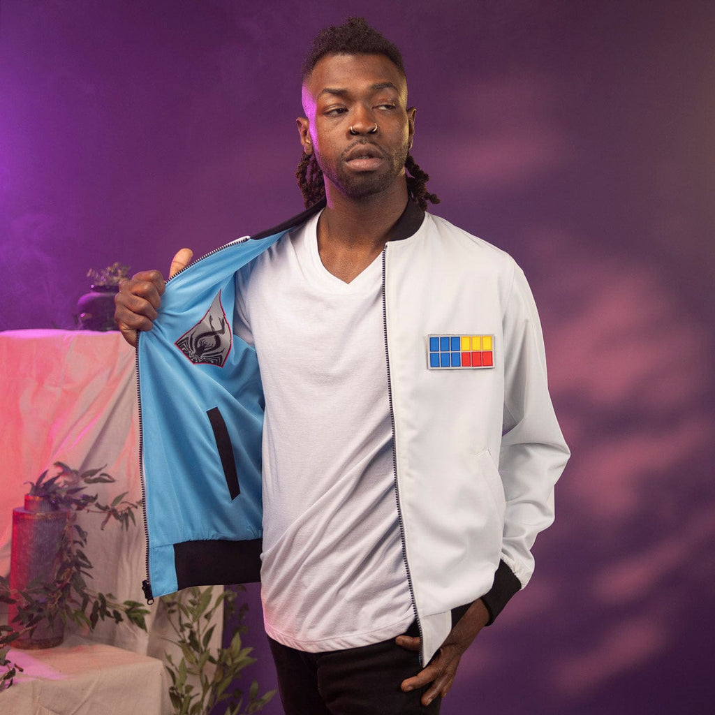 RSVLTS Thrawn Reversible Bomber Jacket in Blue — detail 5