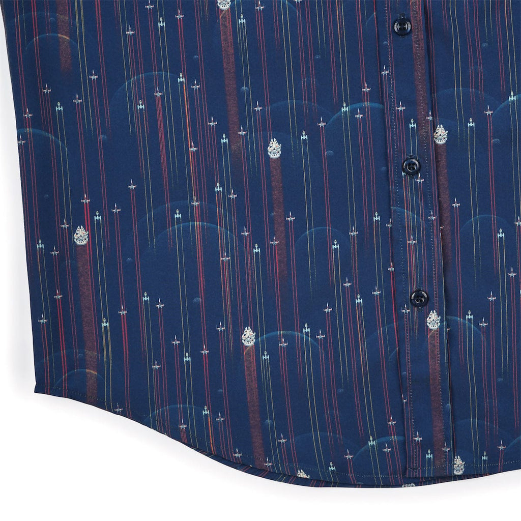 RSVLTS Fleet in Formation KUNUFLEX Short Sleeve Shirt in Blue — detail 11