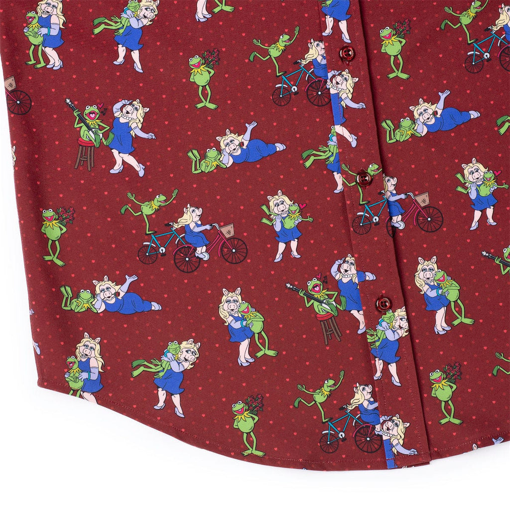 RSVLTS Oh, Kermie! KUNUFLEX Short Sleeve Shirt in Red — detail 7