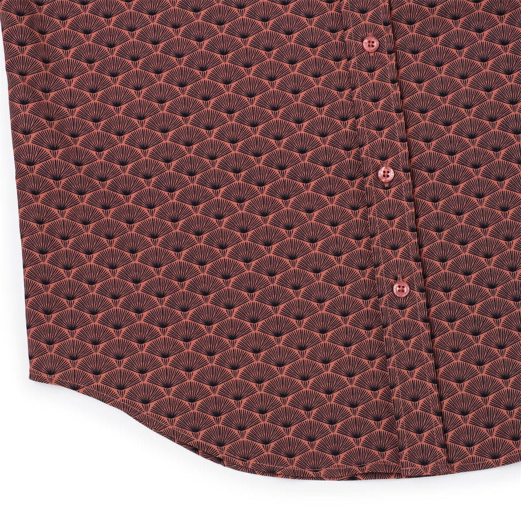 RSVLTS Array KUNUFLEX Short Sleeve Shirt in Red — detail 8