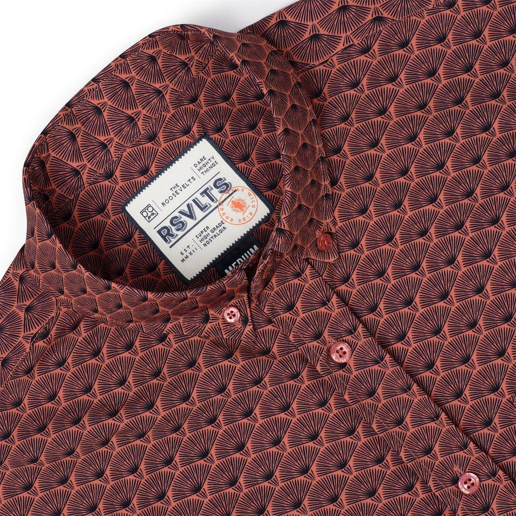 RSVLTS Array KUNUFLEX Short Sleeve Shirt in Red — detail 7