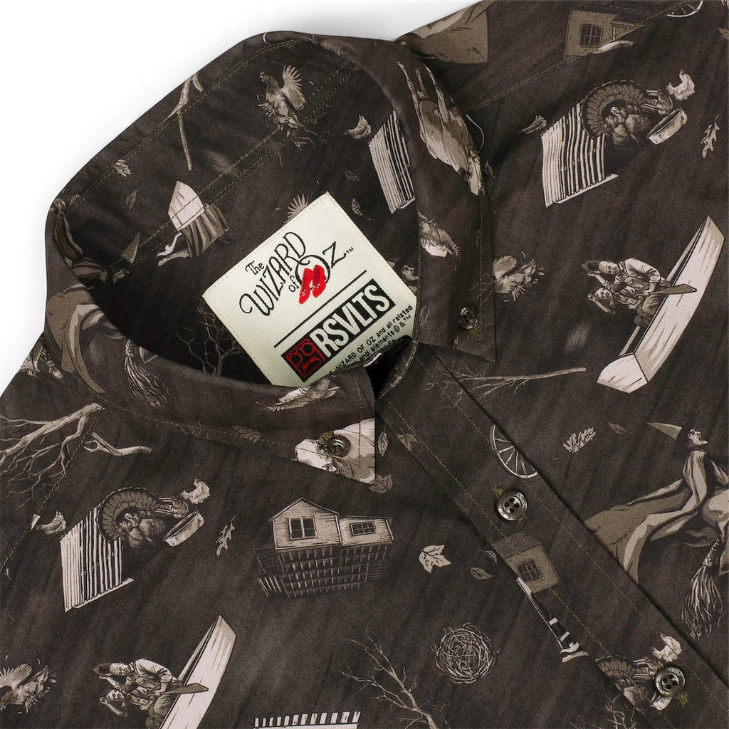 RSVLTS Wicked Winds KUNUFLEX Short Sleeve Shirt in Brown — detail 8