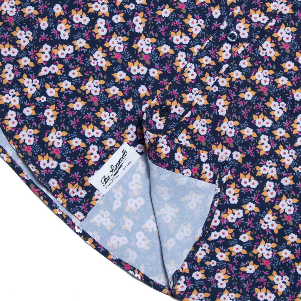 RSVLTS Flower Outage KUNUFLEX Short Sleeve Shirt in Purple — detail 8