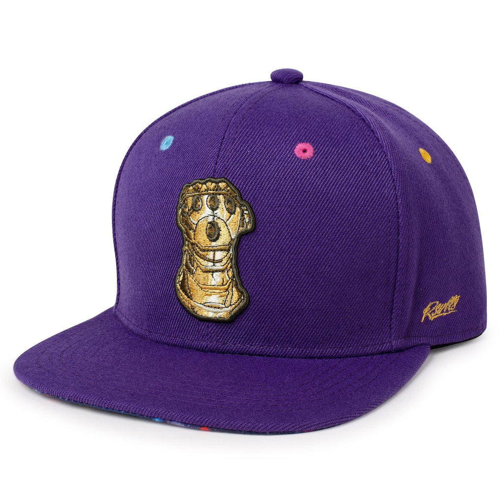 RSVLTS Perfectly Balanced Snapback Hat in Purple — front view