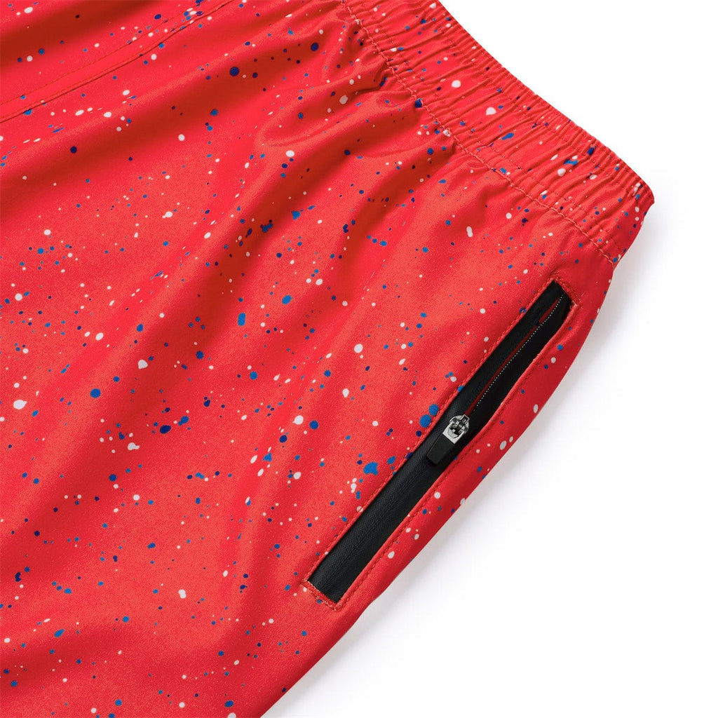 RSVLTS Splat Damon (Infrared) V1 Lined Training Shorts in Orange — detail 8
