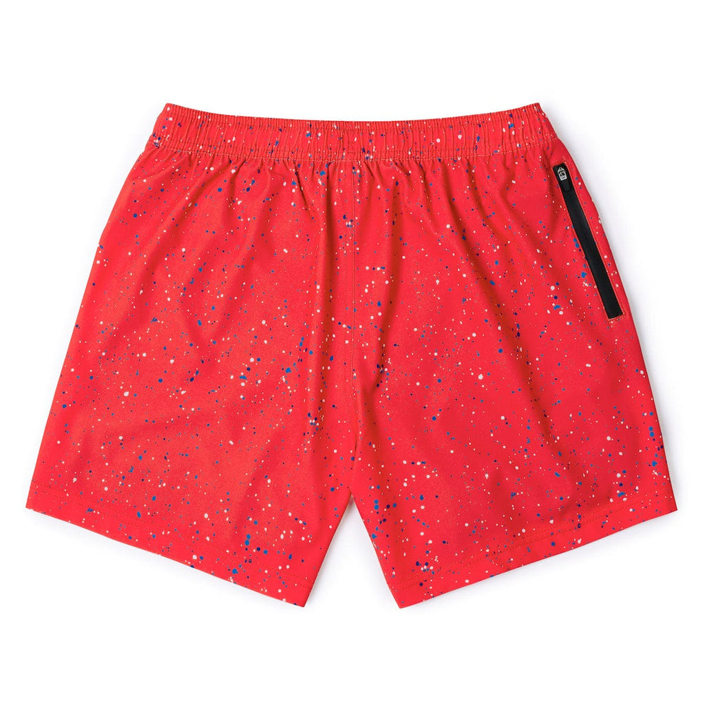 RSVLTS Splat Damon (Infrared) V1 Lined Training Shorts in Orange — detail 10
