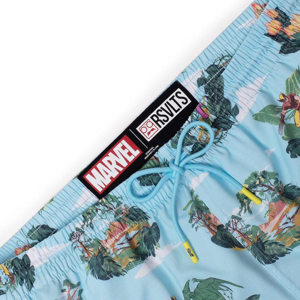 RSVLTS Savage Land Hybrid Shorts in Blue — detail 2