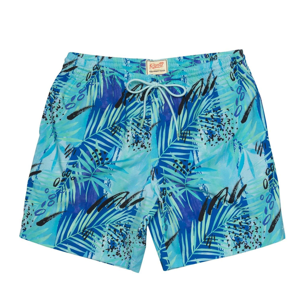 RSVLTS Aqua de Agua Hybrid Shorts in Blue — front view