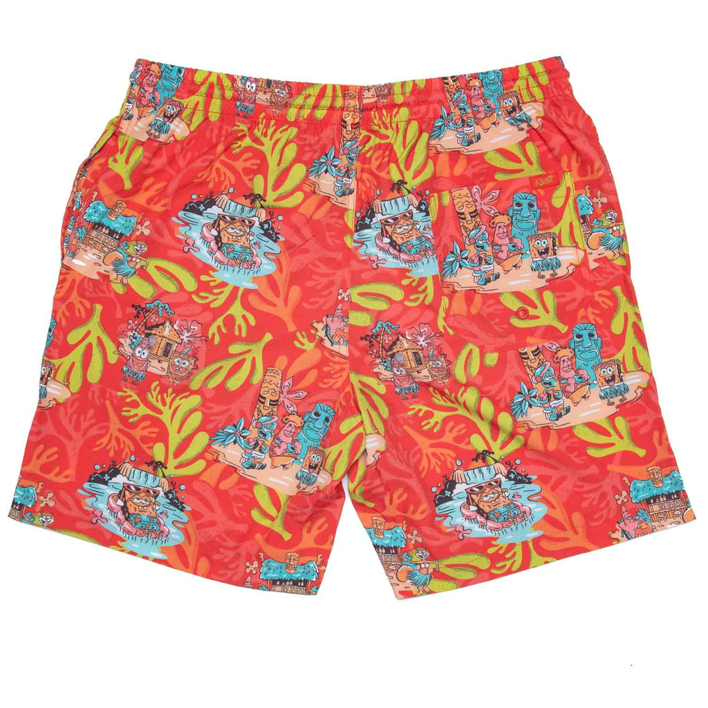 RSVLTS Luau Hybrid Shorts in Red — detail 5