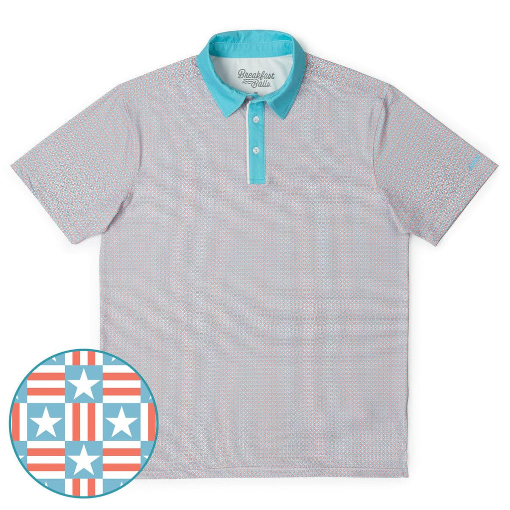 RSVLTS Pars & Stripes All-Day Polo in Blue — detail 9
