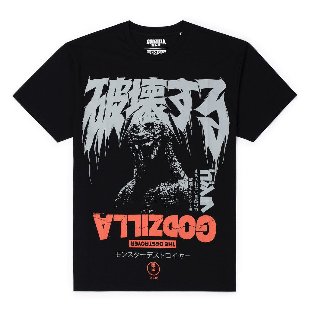 RSVLTS All-Out Attack Crewneck Tee in Black — front view