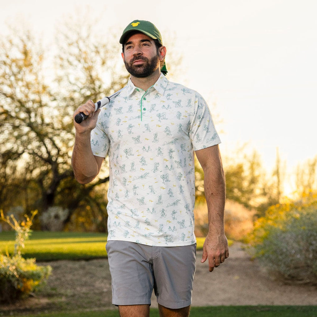 RSVLTS Mickey's Fairway Friends All-Day Polo in Green — detail 5