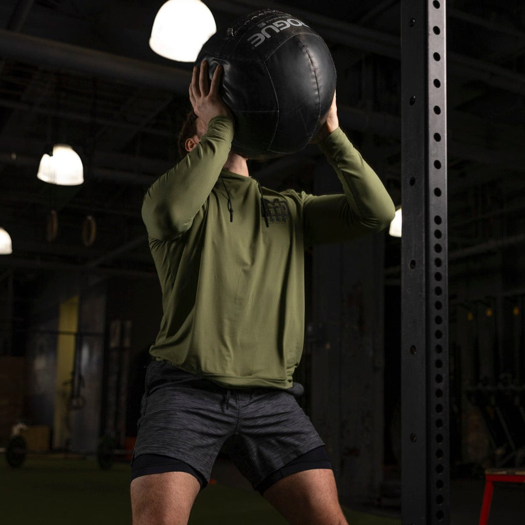 RSVLTS Heather Black V1 Lined Training Shorts in Black — detail 5