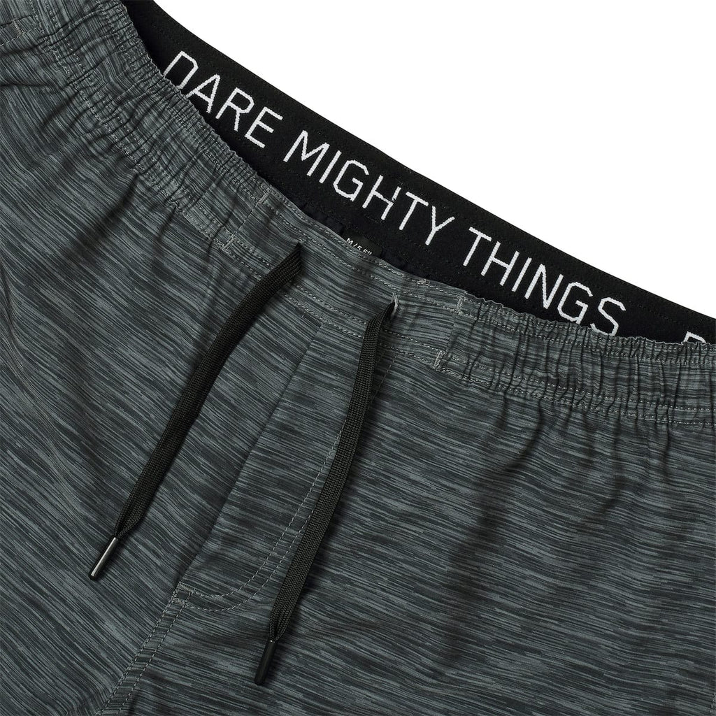 RSVLTS Heather Black V1 Lined Training Shorts in Black — detail 4