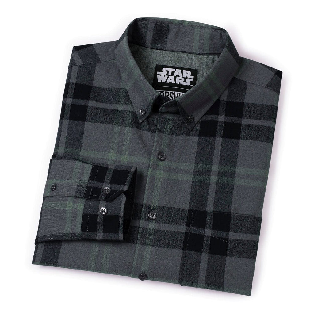 RSVLTS Return of the Plaid BorlandFlex Long Sleeve Flannel in Gray — detail 8