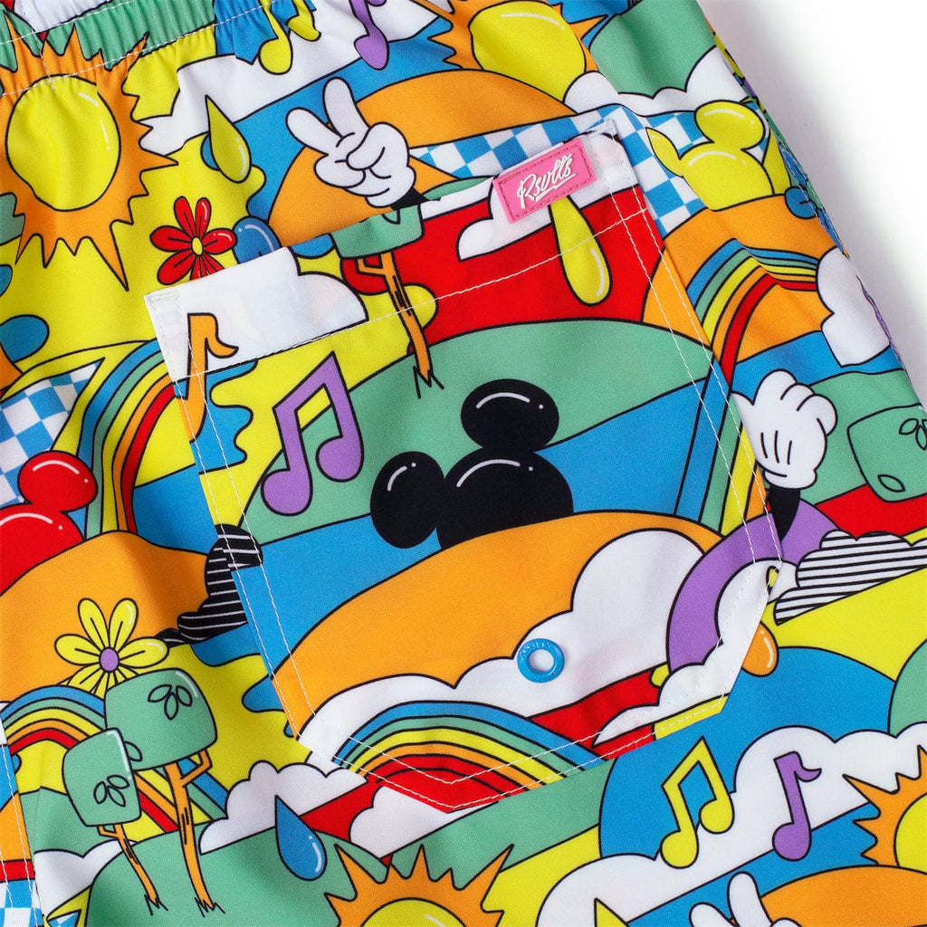 RSVLTS Dreamland Drip Hybrid Shorts in Multicolor — detail 3
