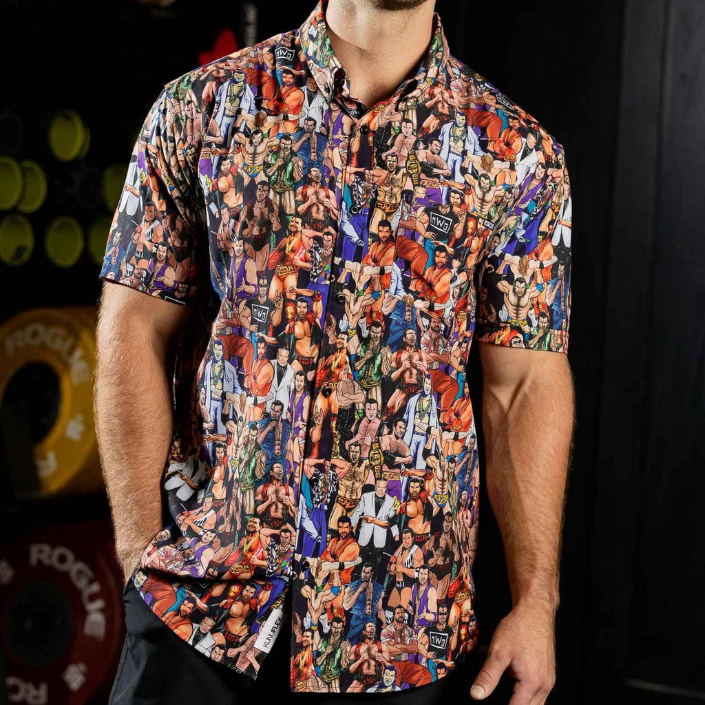 RSVLTS The Tribute KUNUFLEX Short Sleeve Shirt in Multicolor — detail 2