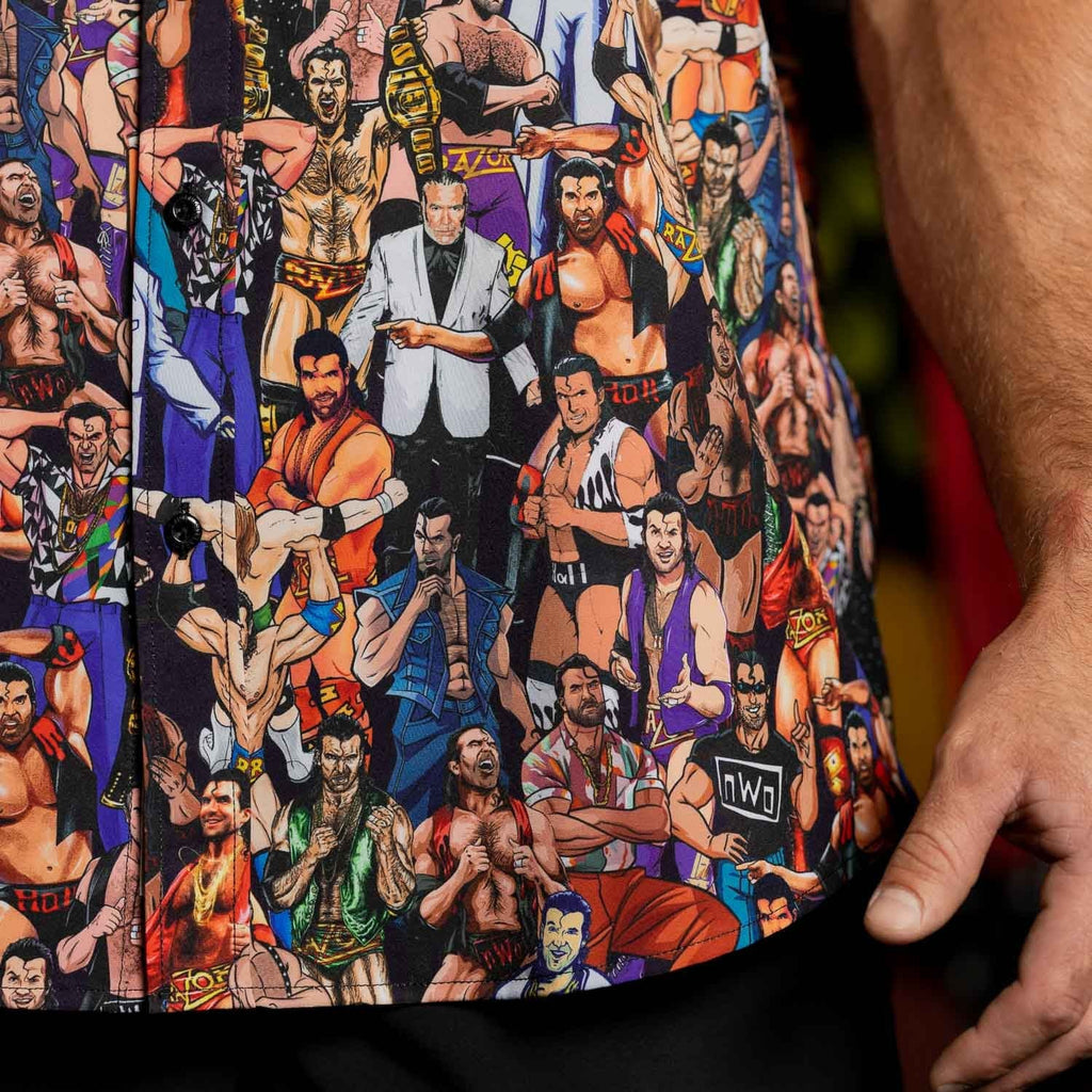RSVLTS The Tribute KUNUFLEX Short Sleeve Shirt in Multicolor — detail 7