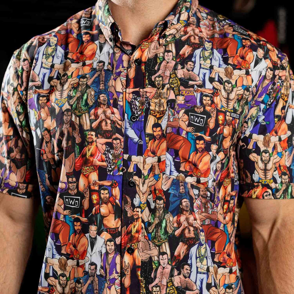 RSVLTS The Tribute KUNUFLEX Short Sleeve Shirt in Multicolor — detail 5