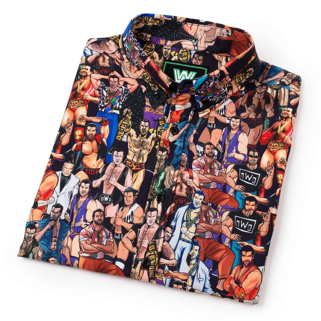 RSVLTS The Tribute KUNUFLEX Short Sleeve Shirt in Multicolor — detail 9