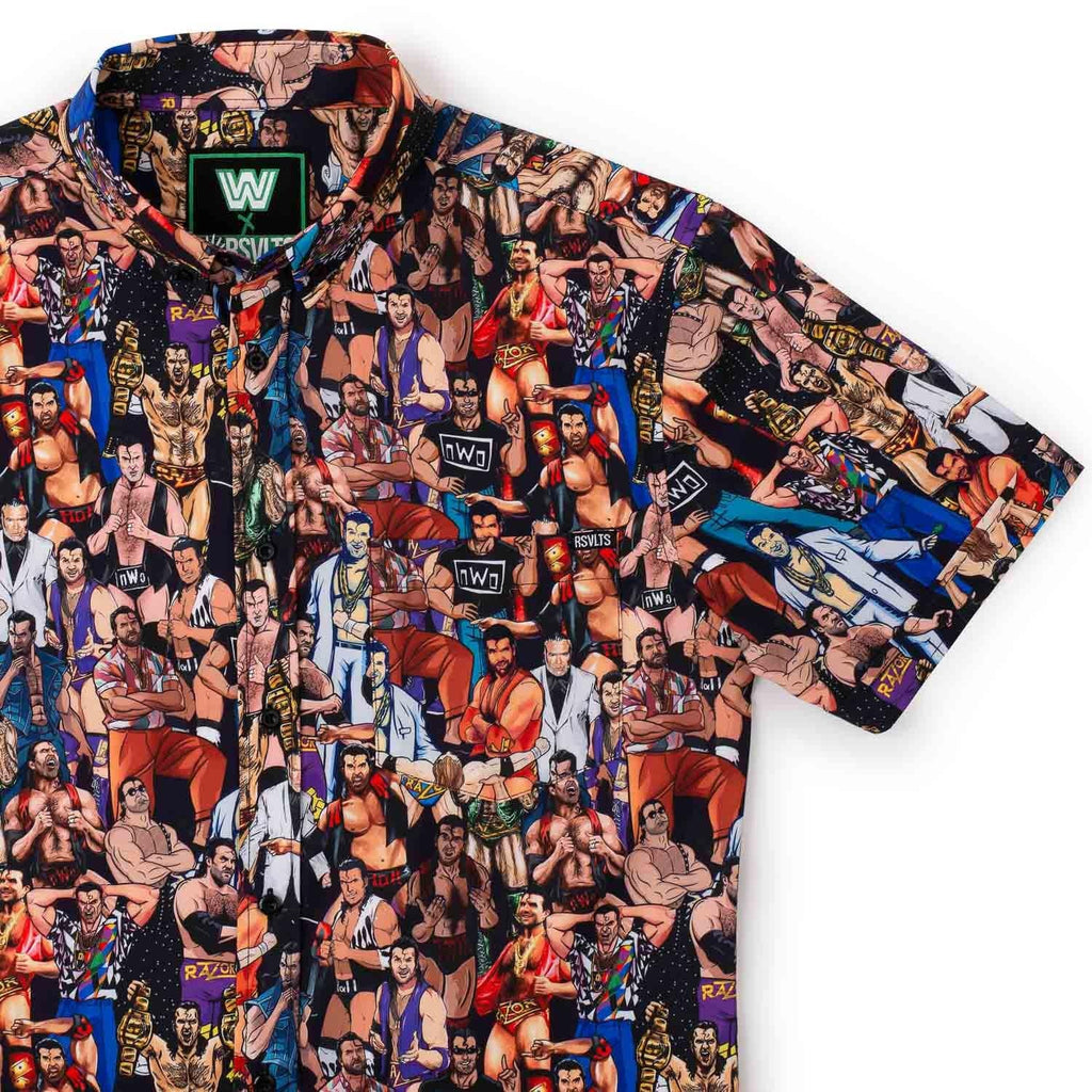 RSVLTS The Tribute KUNUFLEX Short Sleeve Shirt in Multicolor — front view