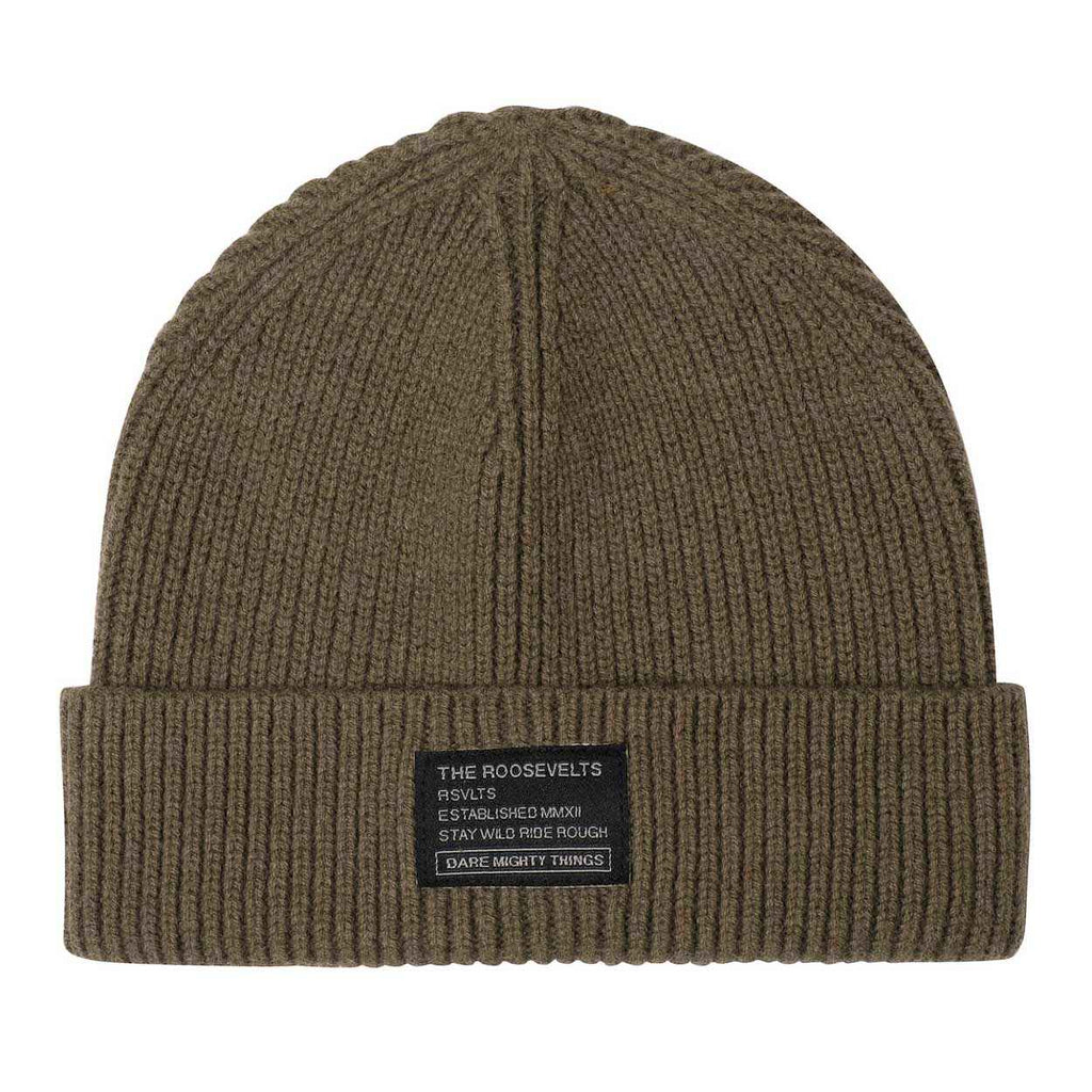 RSVLTS Merino Wool RSVLTS Mocha Beanie Beanie in M — front view